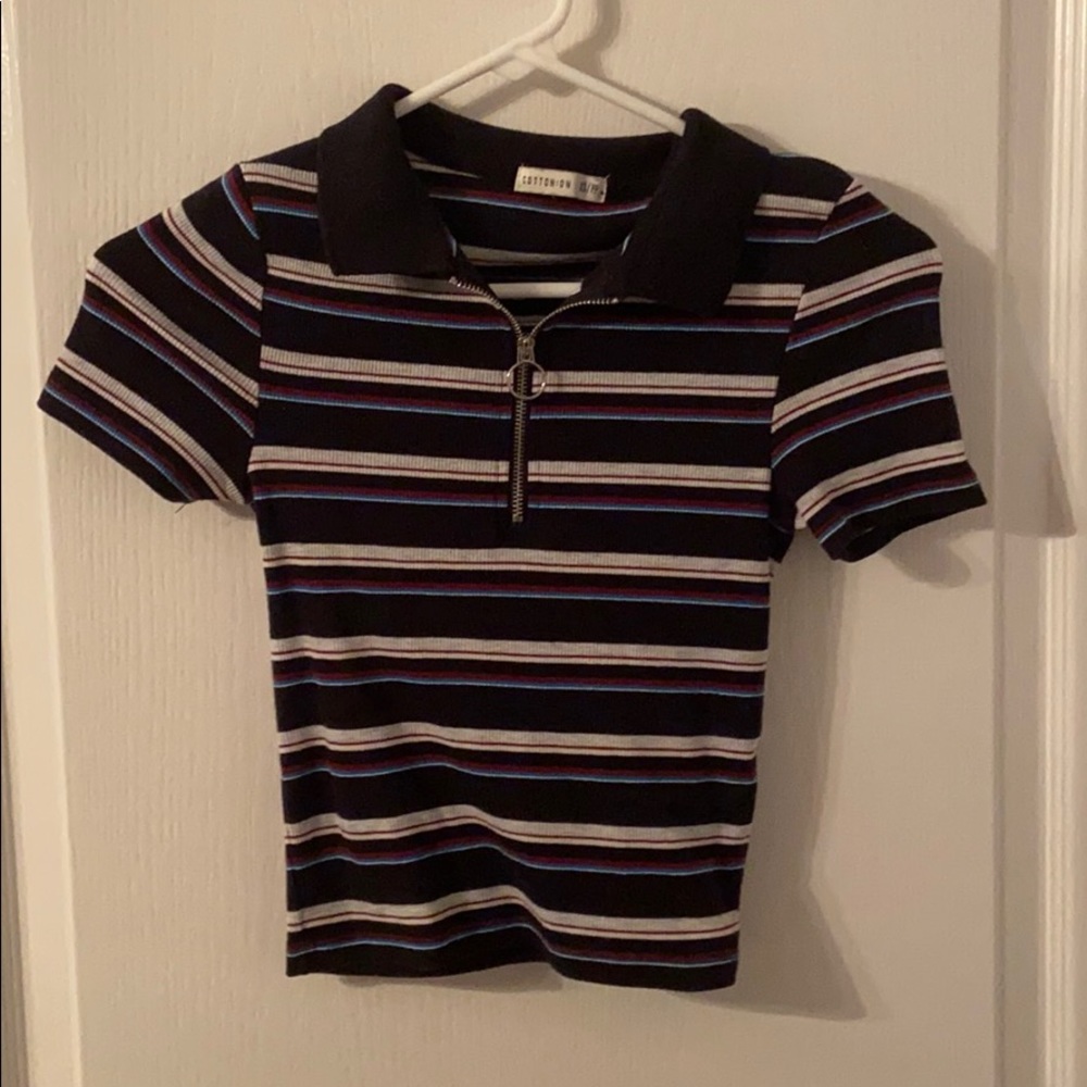collared top! cute and trendy
